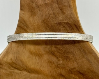 Modern bangle 925 silver 6.5 cm diameter vintage ladies retro timeless eye-catcher rare rarity luxury