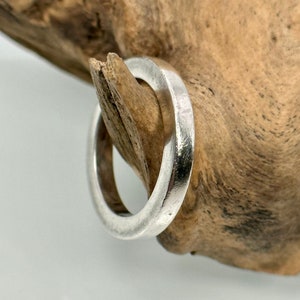 Patina Ring 925 Silver 16 mm Size 50 Gift Silver Ring Women Men Used Sustainable Jewelry Vintage
