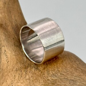 Patina Ring 925 Silver 16.9 mm Size 53 Gift Silver Ring Women Men Used Sustainable Jewelry Vintage Retro Timeless