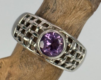 Vintage Ring 925er Silber Patina Gr. 67 21,4mm Damen Silberring Geschenk selten edel exklusives Design Luxus Milor