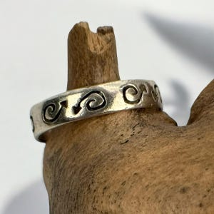 Vintage Ring 925 Silver Patina Size 55 17.5 mm Women Men Silver Ring Gift Rare Noble Exclusive Design Luxury Retro Timeless Modern