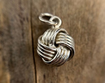 Knot pendant 800 silver 18 x 11 mm vintage accessories pendant sustainable jewelry gift exclusive eye-catcher braid