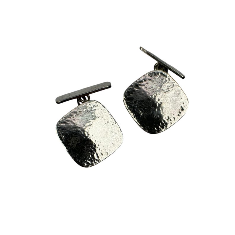 Cufflinks 900 Silver Blouse Button Accessories 70s 80s Vintage Retro Wedding Jewelry Women Men