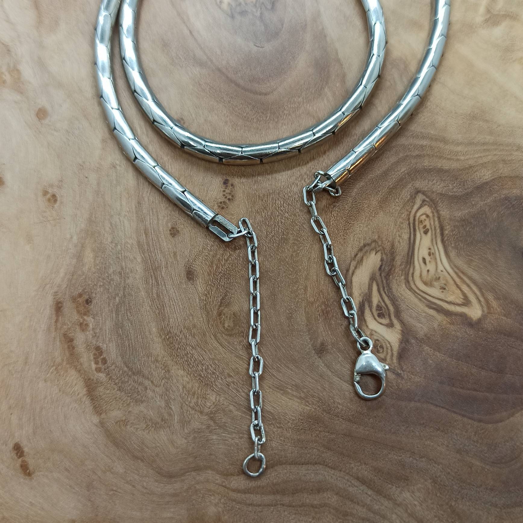 Design Silver Chain 925 Silver 48 Cm Long 3.9 Mm Wide Chain Vintage ...