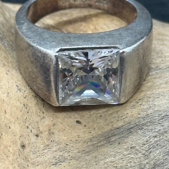 Gemstone ring 925 silver s.Oliver Vintage 18.8 mm… - image 10