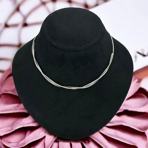 Stylish silver chain 835 silver approx. 40 cm long retro vintage gift exclusive ladies patina chain necklace noble luxury rarity