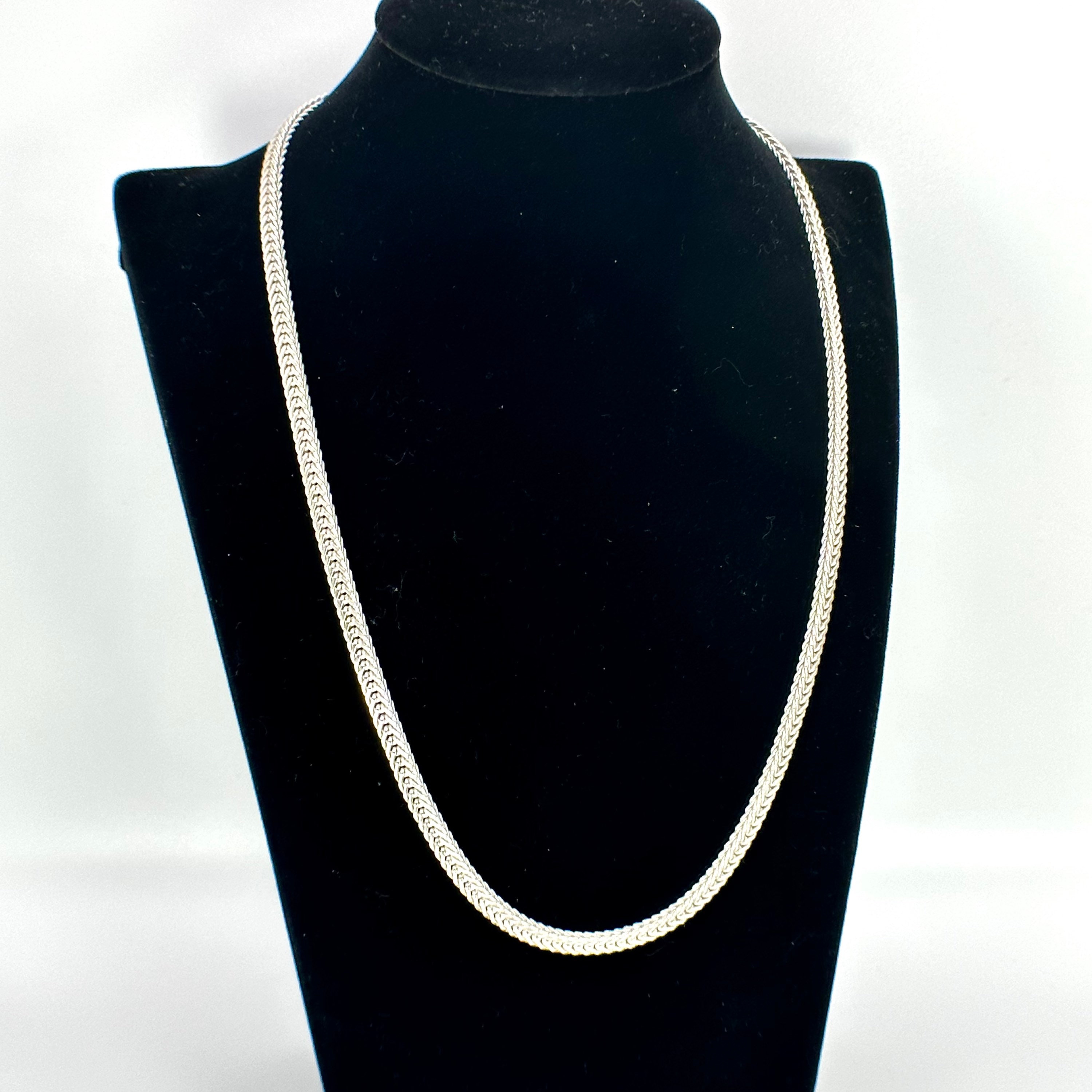 アクセサリー Different Necklace Premium Silver 53cm Foxtail Silver Chain 835 Silver Gift 49 Cm Long 4.6 Mm Wide