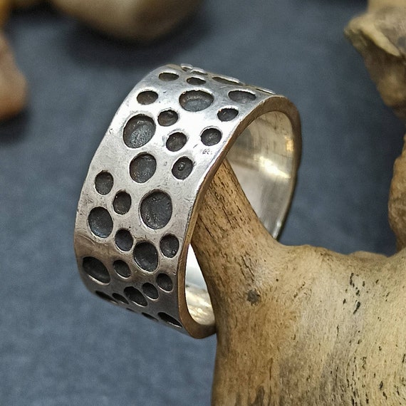Bague l gante en argent 925 patin taille. 54 17.3mm Homme Femme