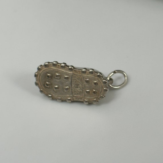 Old shoe chain pendant 835 silver 18 x 10 mm vint… - image 8