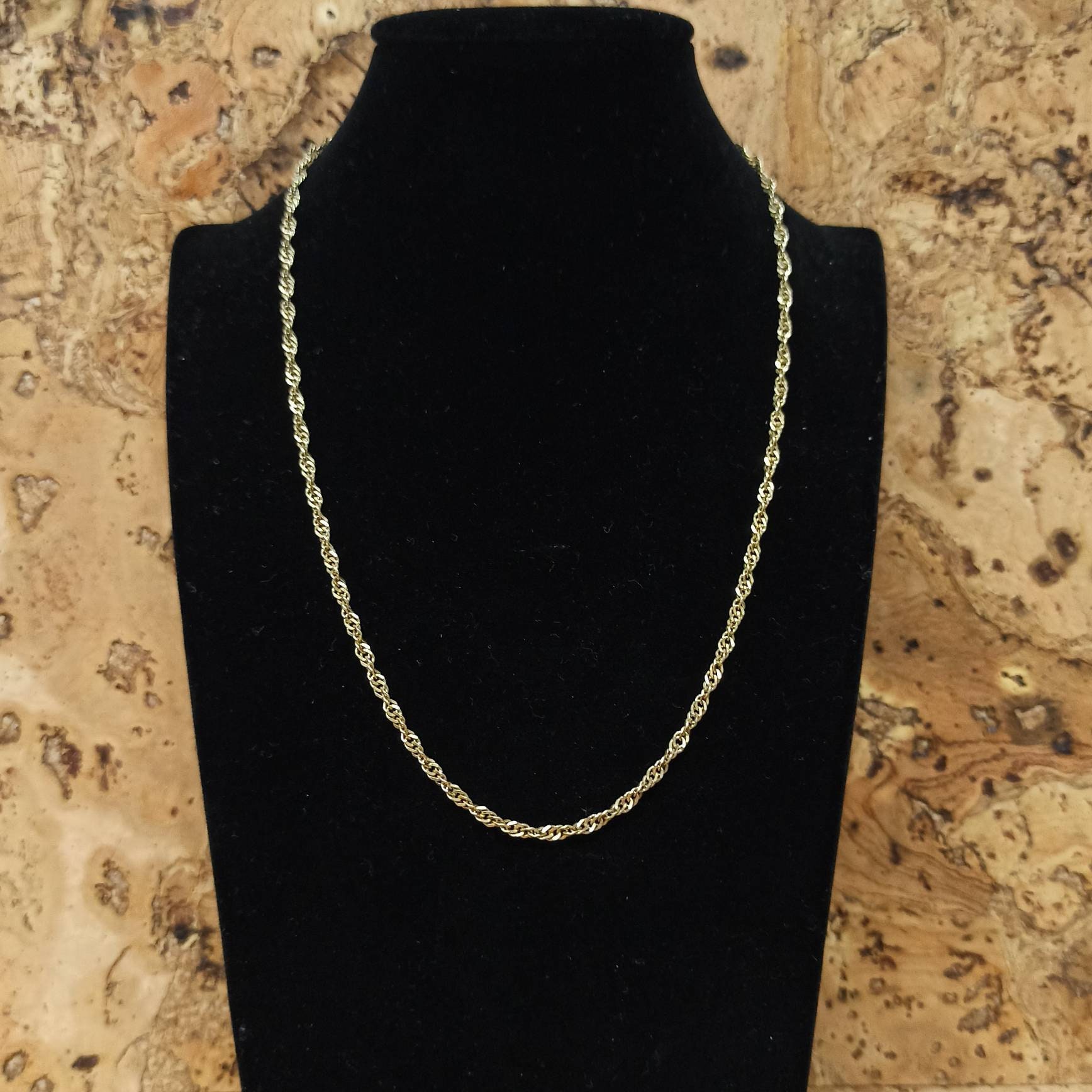 46 Cm Long 3 Mm Wide Gold Vintage Gift 