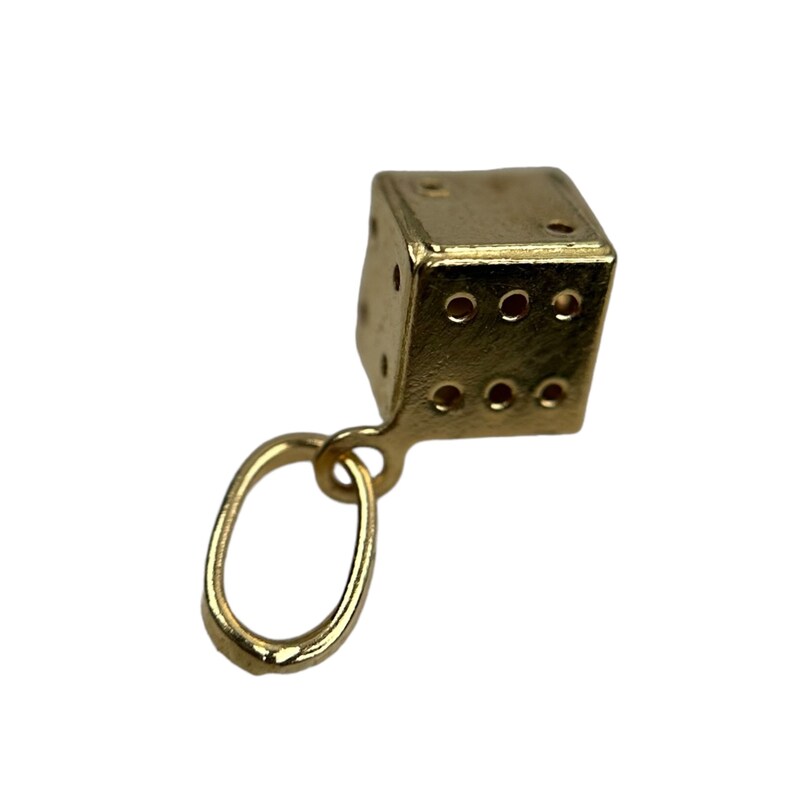 Dice Pendant 750 Gold 18 Carat Eyecatcher Luxury Timeless Fashion