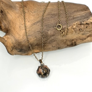 Anchor chain + pendant 935 silver vintage 60 cm long 1.4 mm wide pendant old gemstone rare collector&#39;s chain retro timeless