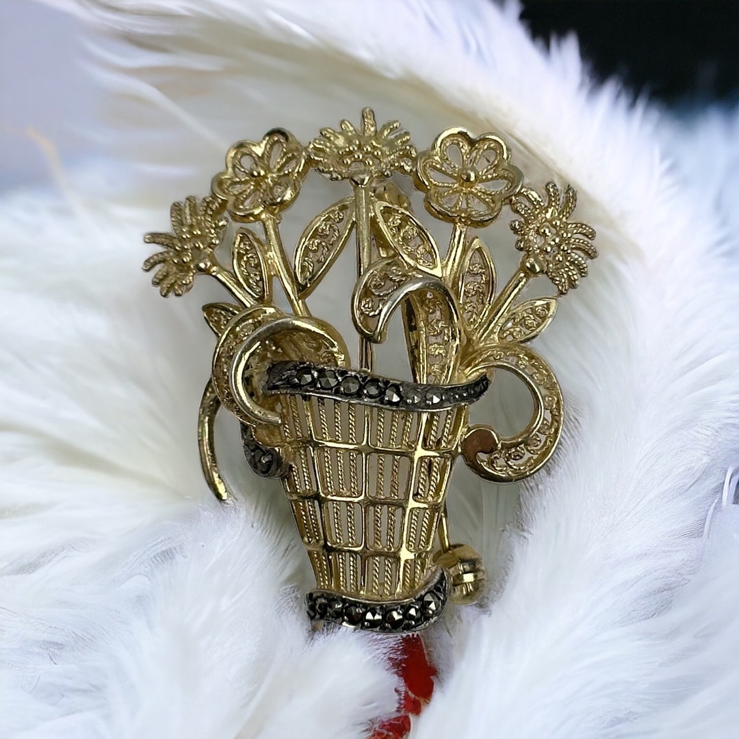 Broche argent massif ART DECO /BENJAMIN RABIER