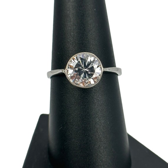 Design Ring 925er Silber 18,1mm Gr. 57 mit Zirkon… - image 5