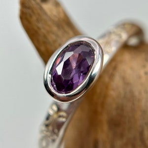 Spinning ring 925 silver 17.8 mm size 56 patina gift ladies exclusive silver ring pattern structure vintage zirconia luxury fashion rarity