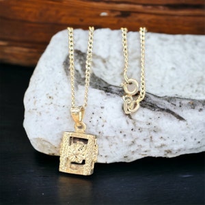 Exclusive necklace pendant with silver chain 45.5 cm filigree curb chain 925 silver necklace chain vintage retro timeless pendant modern