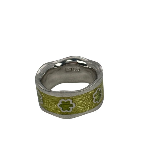 Damen Ring 925er Silber 17,7mm Gr. 56 massiv Desi… - image 6