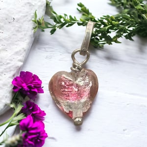 Heart pendant 925 silver 21 x 10 mm chain pendant vintage noble design gift ladies retro timeless modern