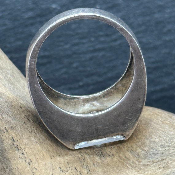 Gemstone ring 925 silver s.Oliver Vintage 18.8 mm… - image 8