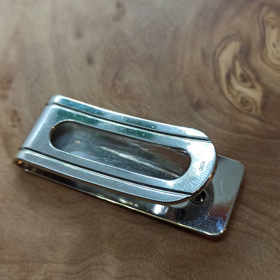 BROOKER Geldscheinklammer Aus 925er Sterling Silber – Mit Vogelmuster, Ca. 57x19 Mm, Im Geschenketui