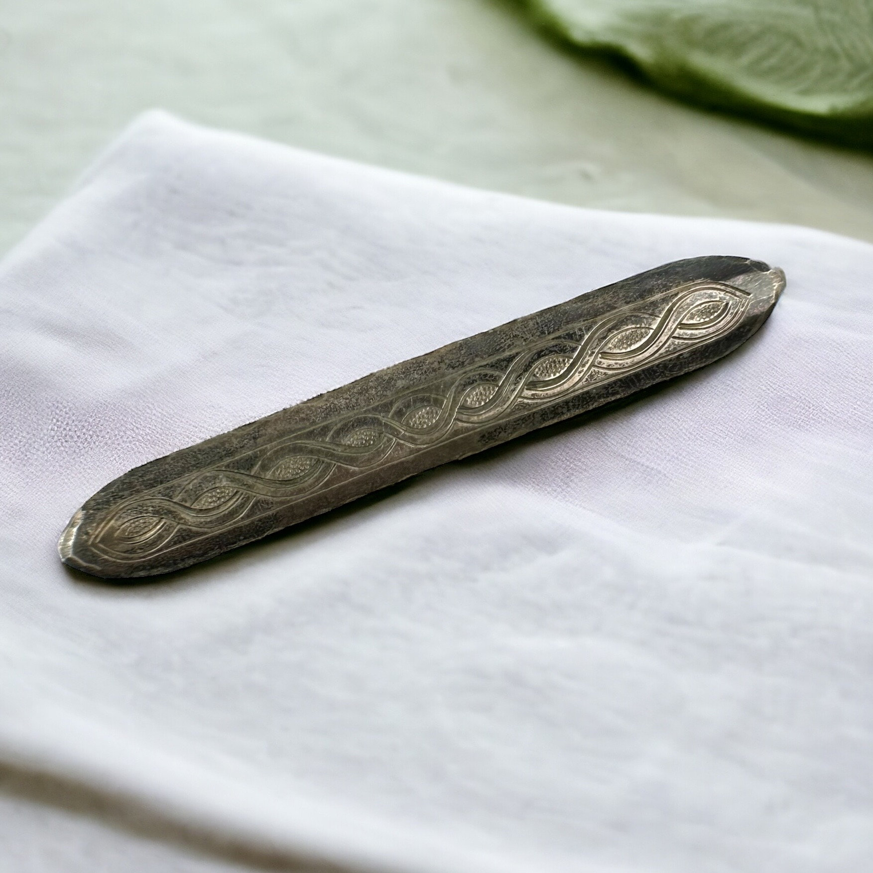 Broche Vintage En Argent émaillé - Bijou Rétro Ancien, Style Français