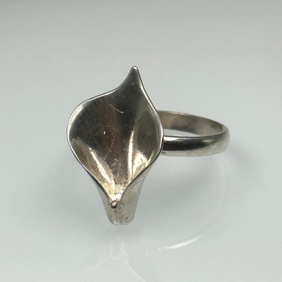 Vintage Ring 925 Silver 19,4 mm Gr. 61 Patina Gif… - image 6
