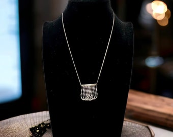 Delicate curb chain 835 silver 39.5 cm long 1.2 mm wide vintage gift design necklace silver chain pendant necklace
