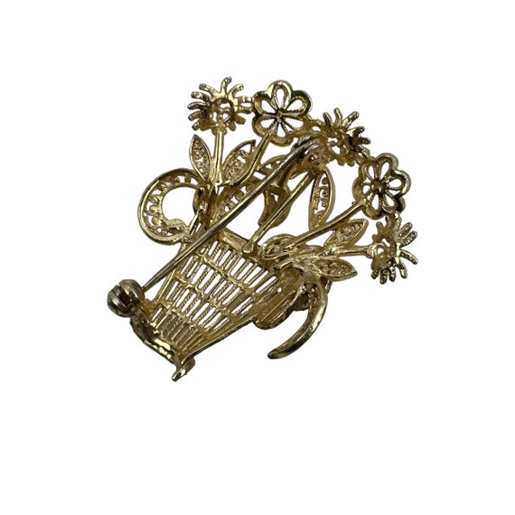 Brooch 925 silver flower Art Nouveau vintage Art … - image 6