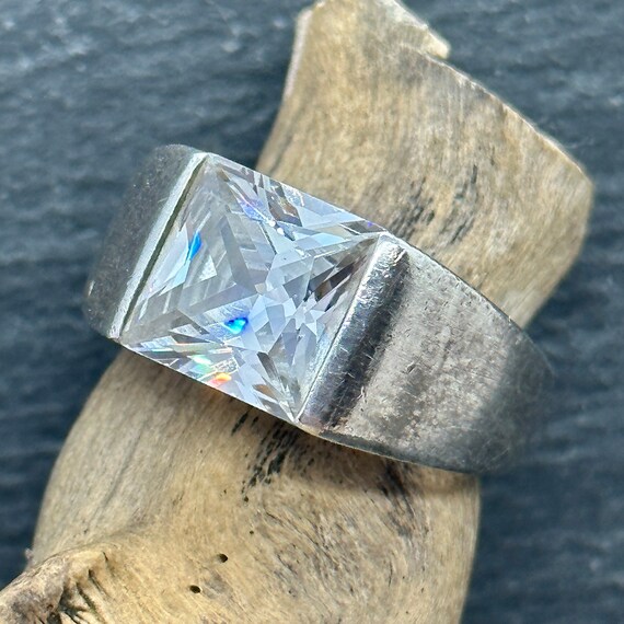 Gemstone ring 925 silver s.Oliver Vintage 18.8 mm… - image 3