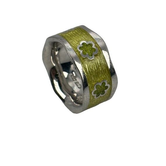 Damen Ring 925er Silber 17,7mm Gr. 56 massiv Desi… - image 3