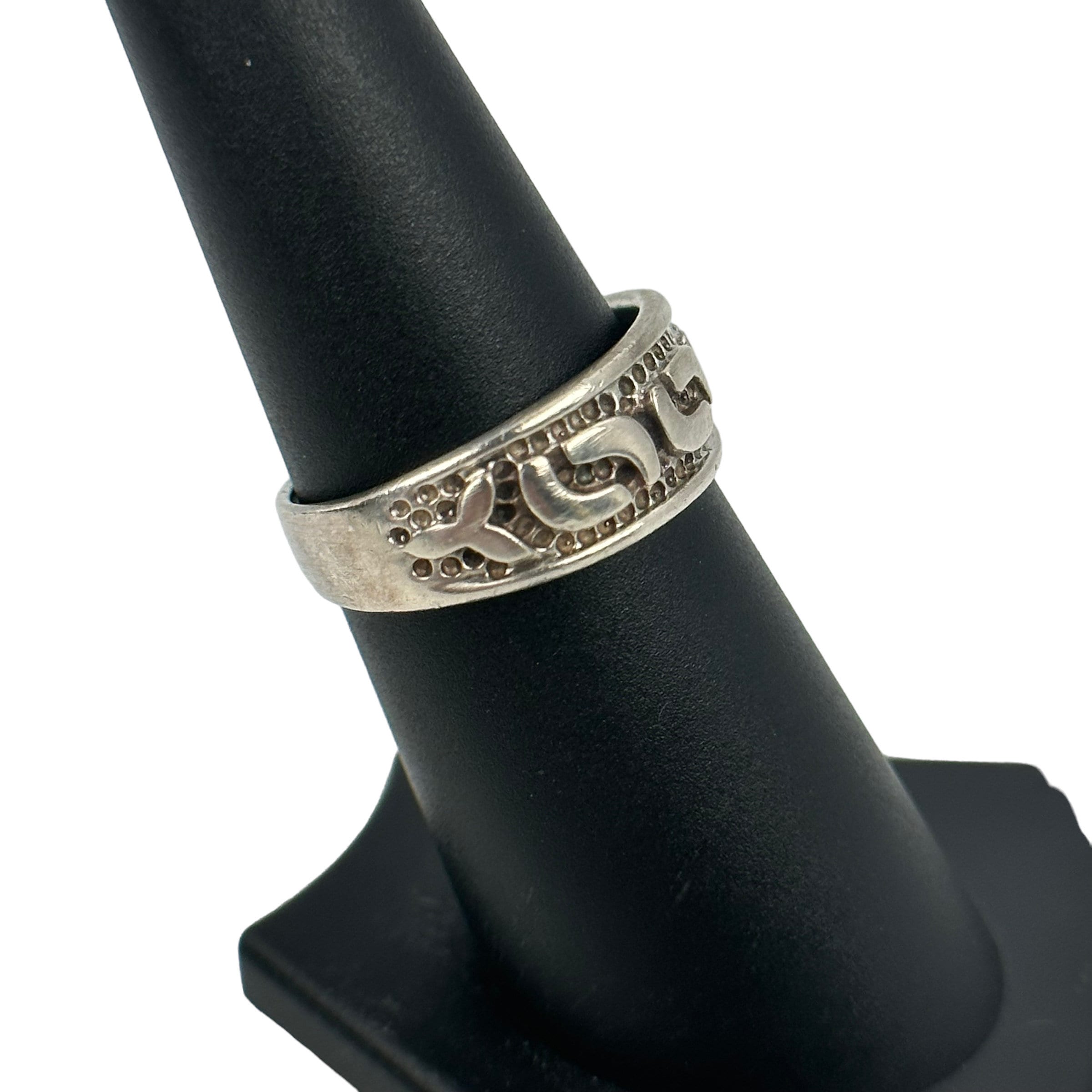 Bague Fantaisie Créateur - Taille 55 - Style Vintage - Argenté