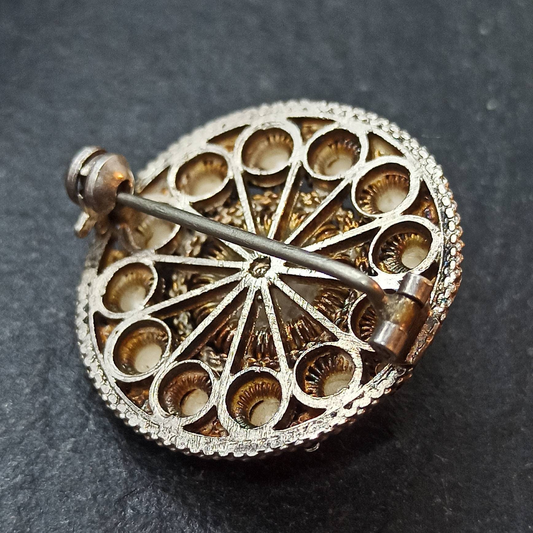 Brooch Real Silver Traditional Costume Jewelry Folklore