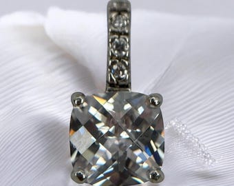 Design pendant 925 silver vintage gift patina zirconia old retro pendant noble exclusive gemstone eye-catcher modern fashion