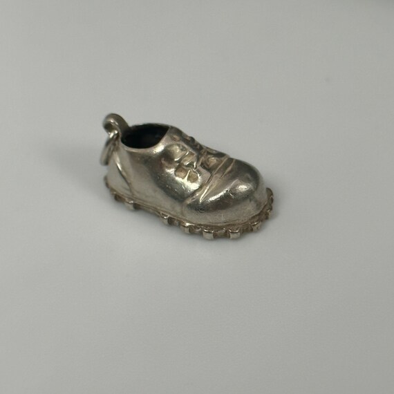 Old shoe chain pendant 835 silver 18 x 10 mm vint… - image 5