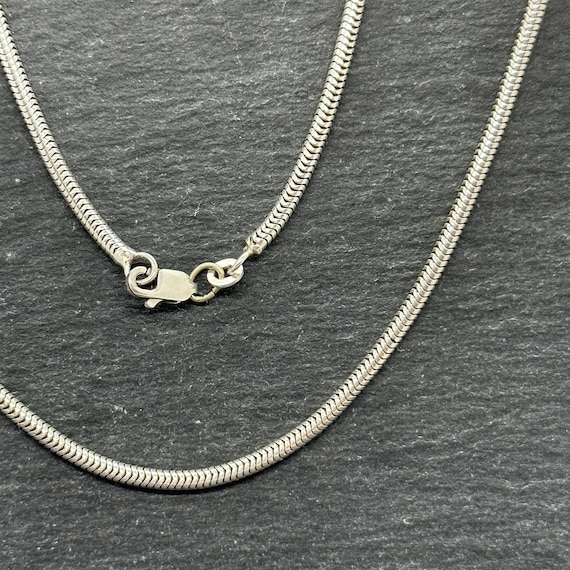 Silver Chain 53 Cm Long 2.4 Mm Thick 925 Silver Noble