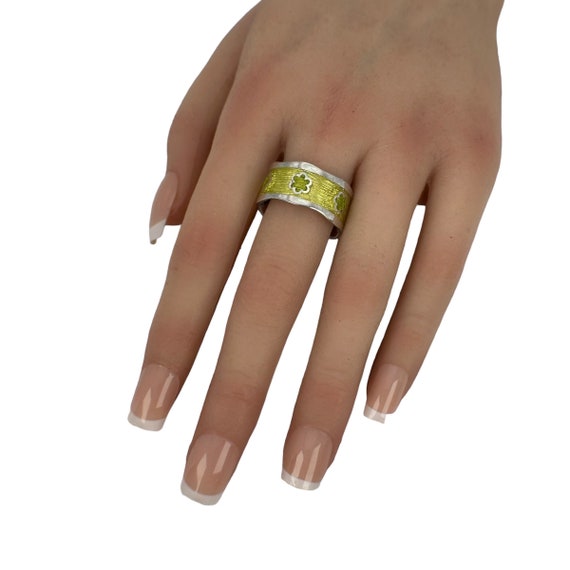 Damen Ring 925er Silber 17,7mm Gr. 56 massiv Desi… - image 9