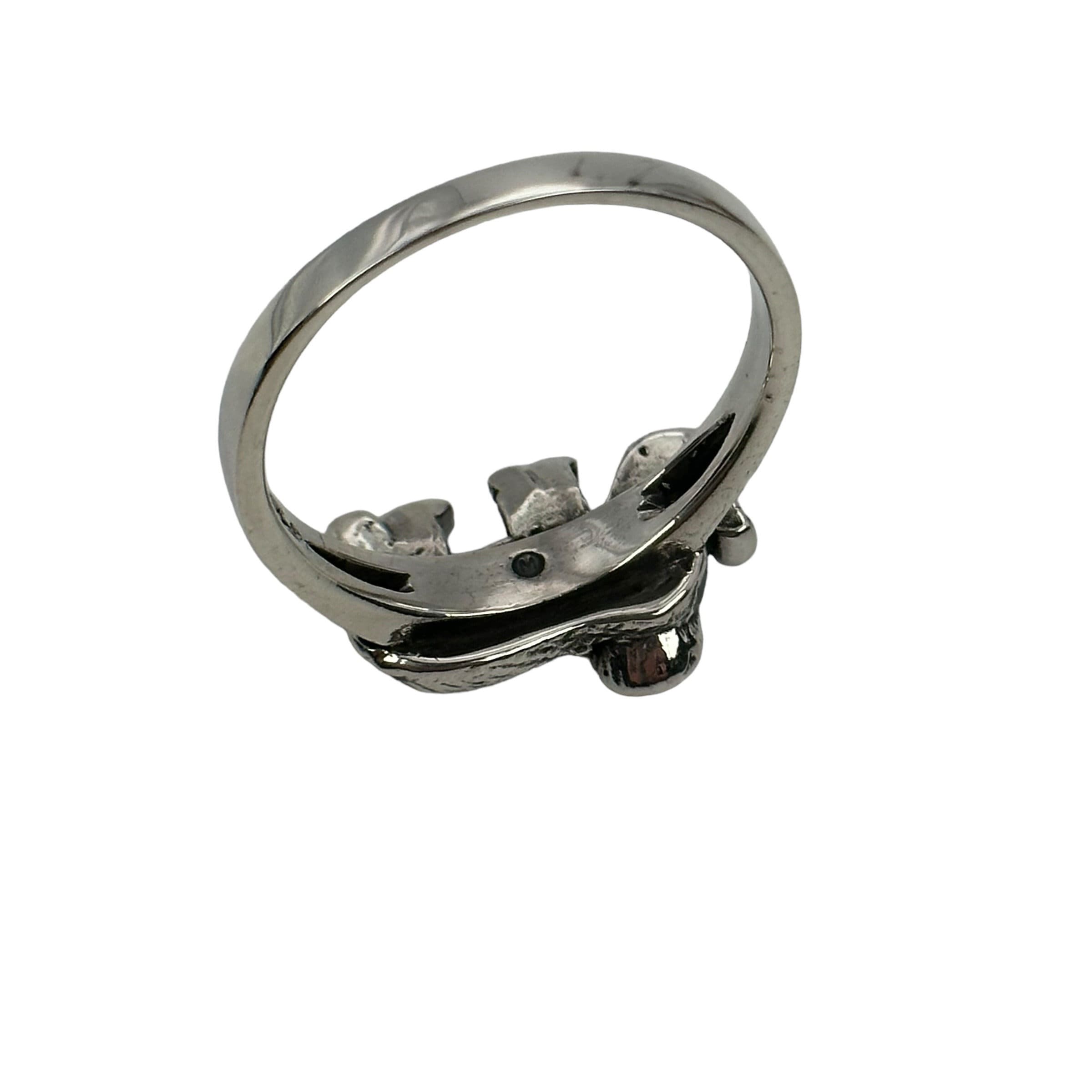 エレファントリング、925スターリングシルバー、ヴィンテージ、17.3mm 