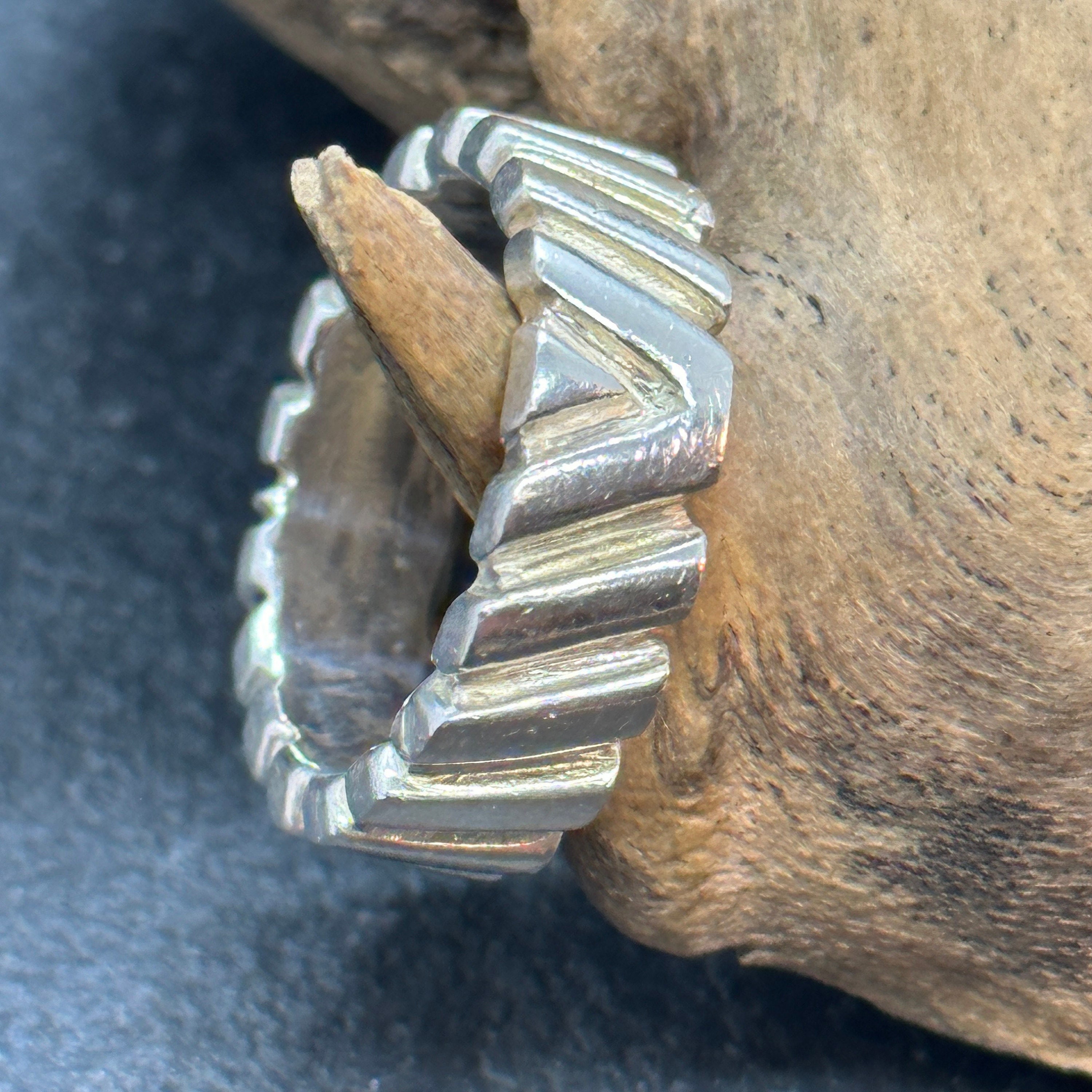 Bague Vintage En Argent Massif 925 - Taille 53/54 - Motif Colombes - Occasion