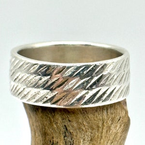 Pattern ring 925 silver size 53 17.1 mm women men silver ring gift rare noble rare exclusive vintage design retro timeless