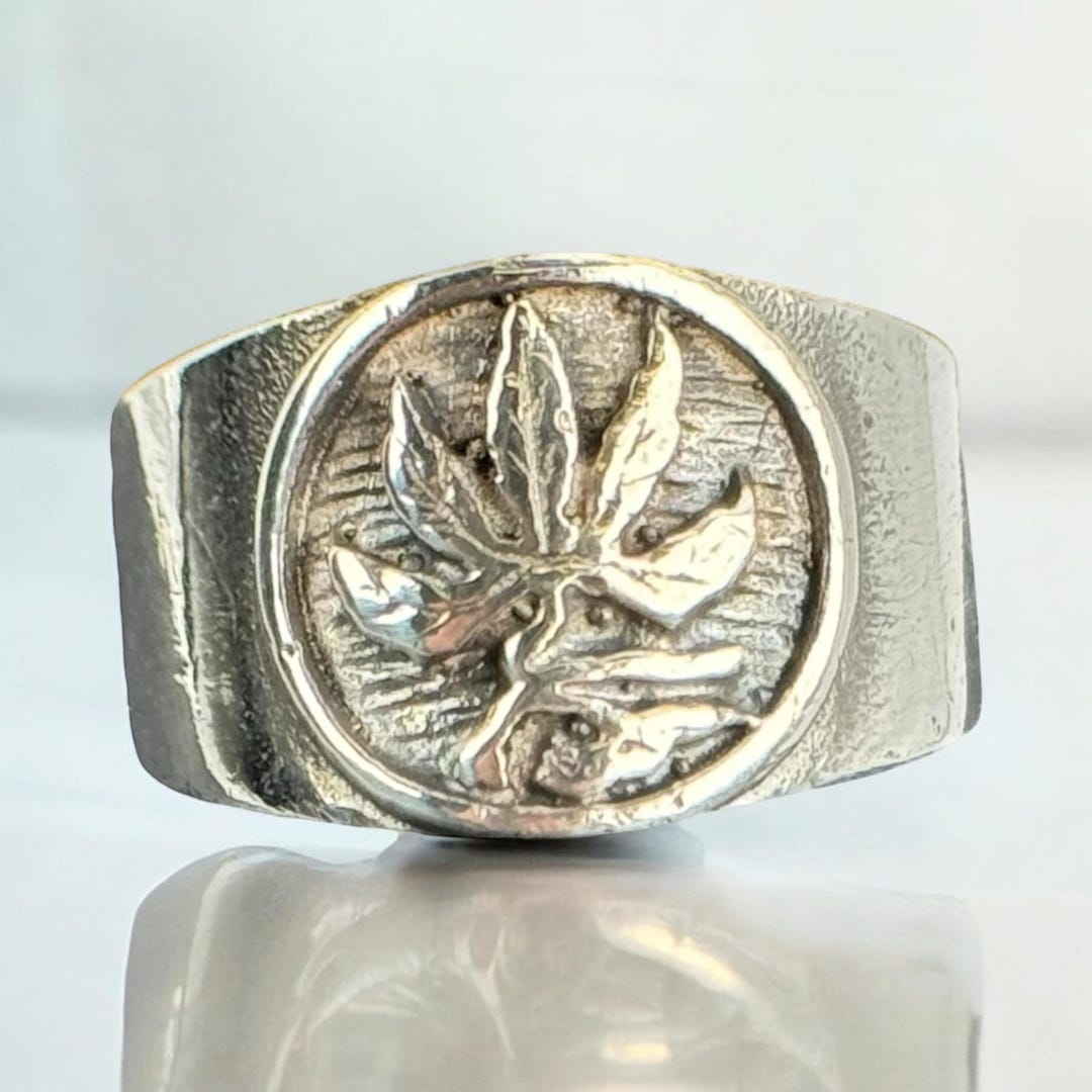 Hemp Rings Hemp Ring 925 Silver Vintage 19.6 Mm Size 61 Silver Ring Gift Exclusive ...