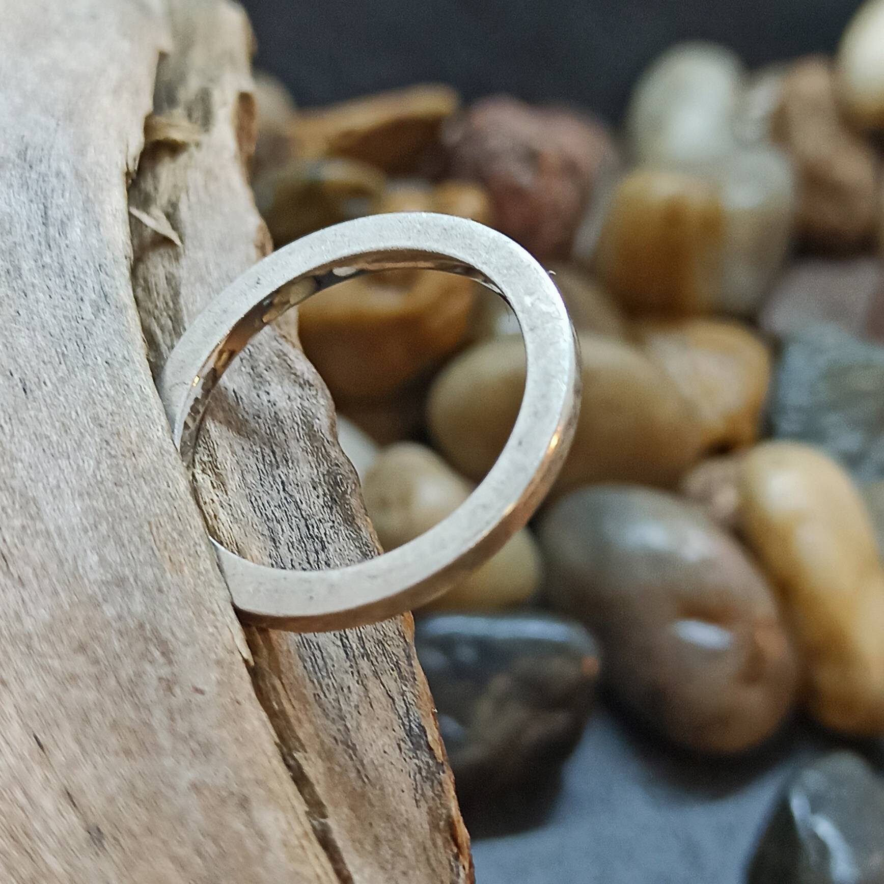 Patina Ring Vintage 925 Silver 18.3 Mm Size 57 Gift Silver