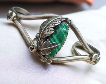 Design bangle vintage real silver 6.2 cm diameter 29 mm wide with patina eye-catcher exclusive luxury retro bangle