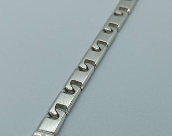 Silver bracelet 19.5 cm vintage 925s 3 mm wide