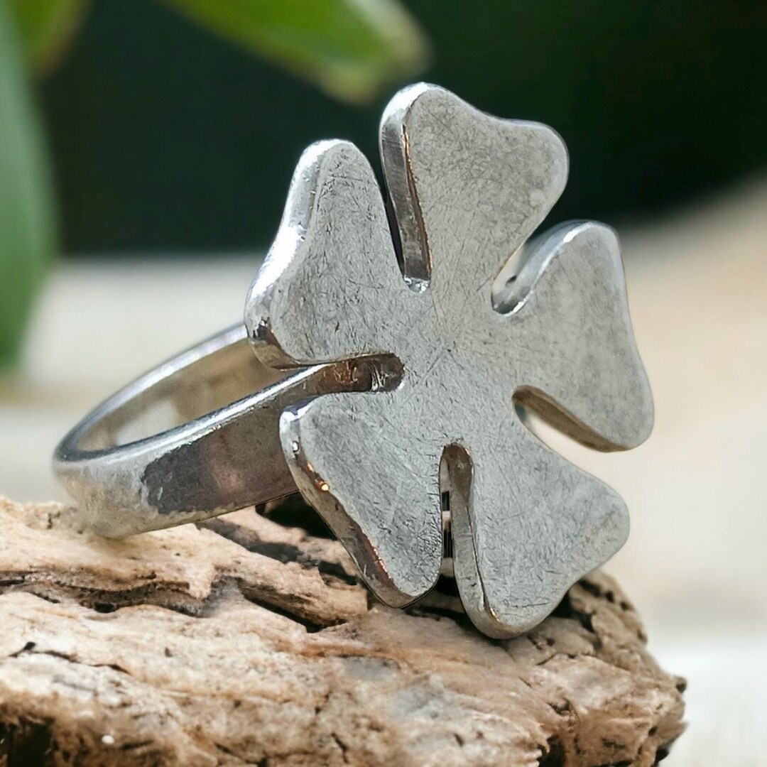 クローバーリーフリング 925 シルバー サイズ 54 17.2 mm レディース