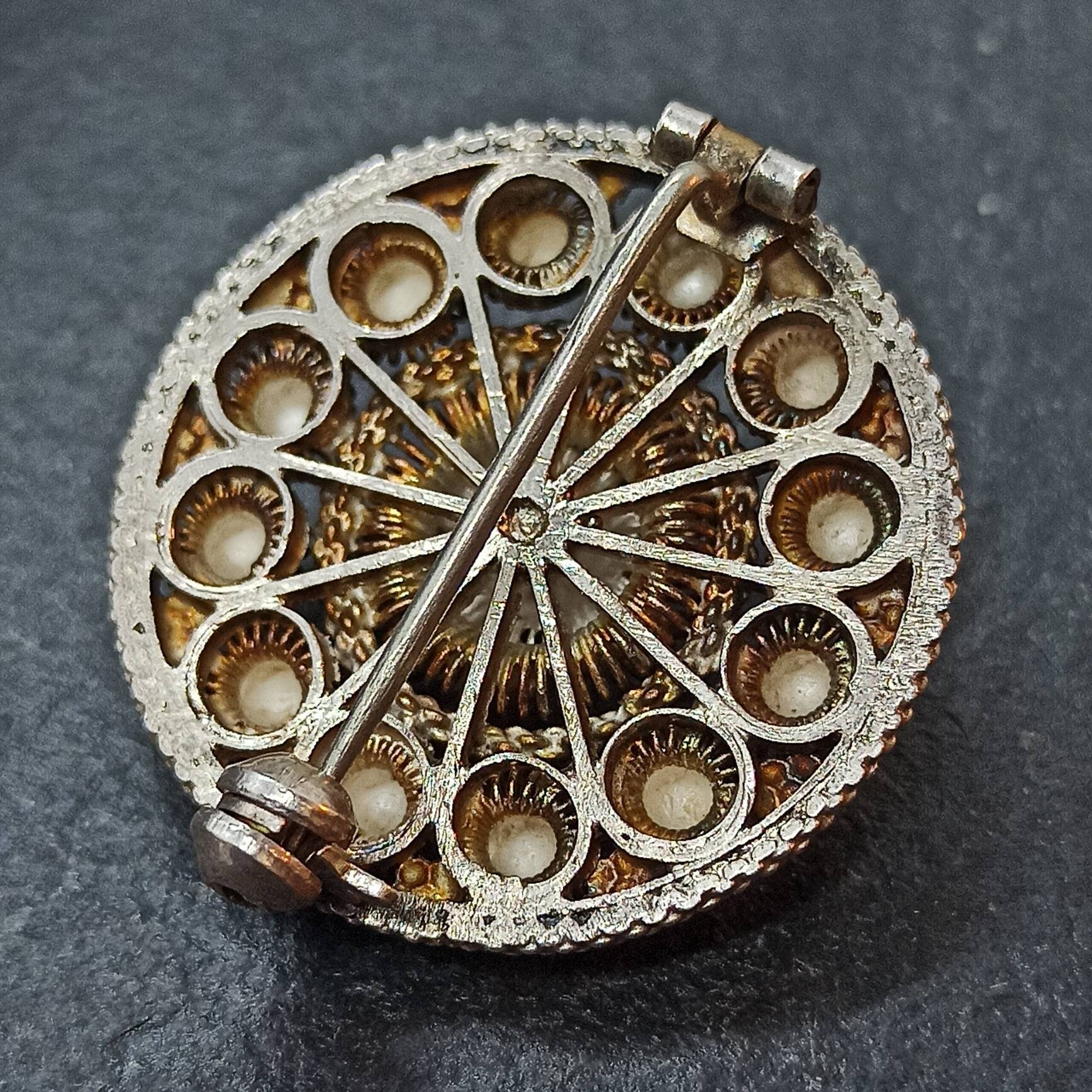 Brooch Real Silver Traditional Costume Jewelry Folklore Brooch Real Silver Traditional Costume Jewelry Folklore
