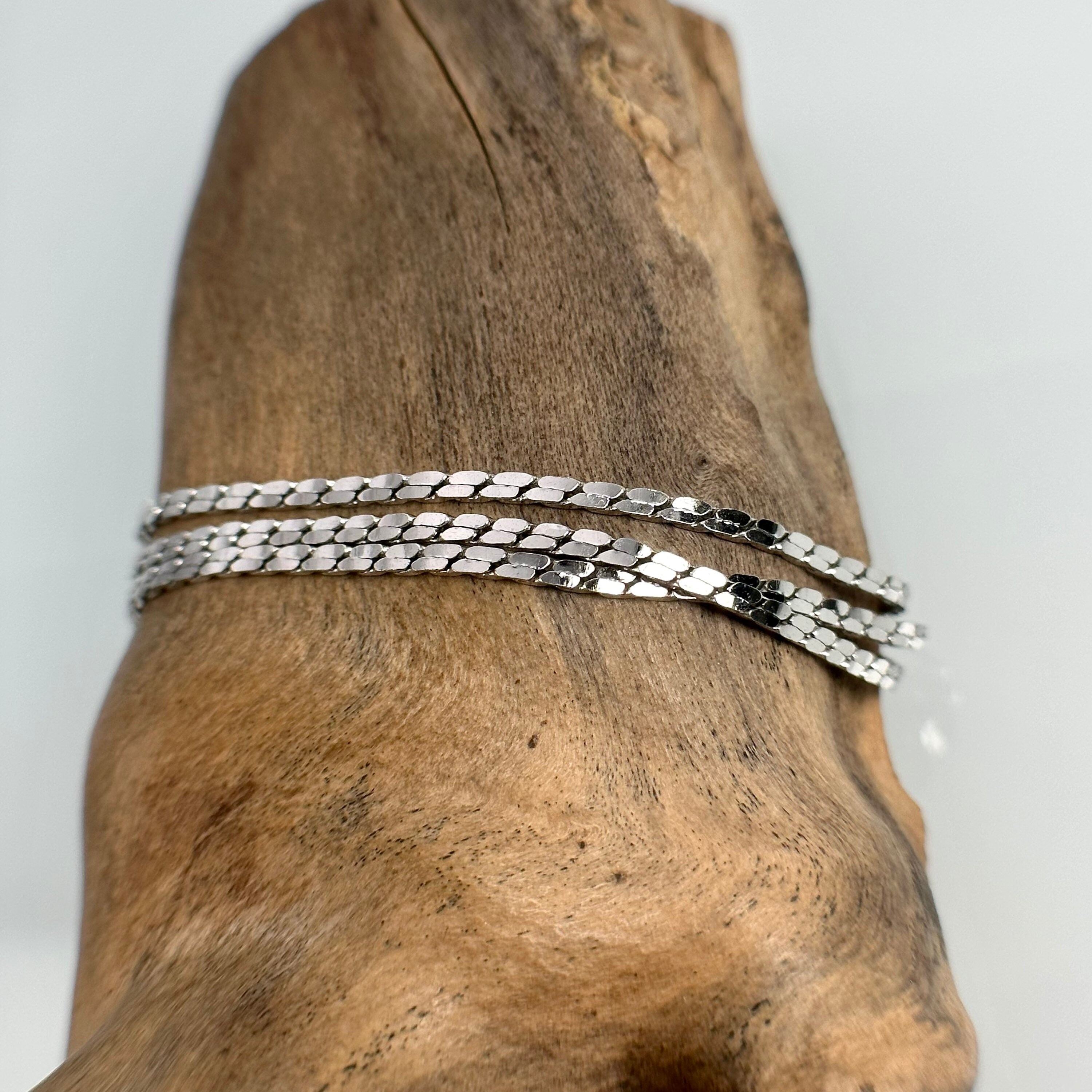 Exclusive Bracelet 835 Silver 18.5 Cm Long 5.5 Mm Wide