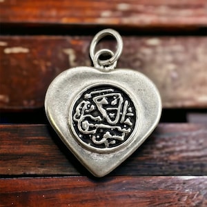 Heart 925 silver vintage gift with patina pendant necklace pendant retro timeless eye-catcher modern