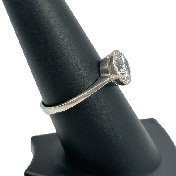 Design Ring 925er Silber 18,1mm Gr. 57 mit Zirkon… - image 6