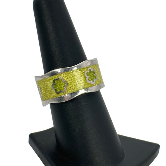 Damen Ring 925er Silber 17,7mm Gr. 56 massiv Desi… - image 2