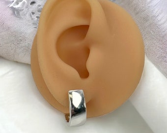 Hoop earrings 925 silver 20 mm long vintage ladies gift trend exclusive eye-catcher ear studs modern rarity luxury fashion Marc O Polo